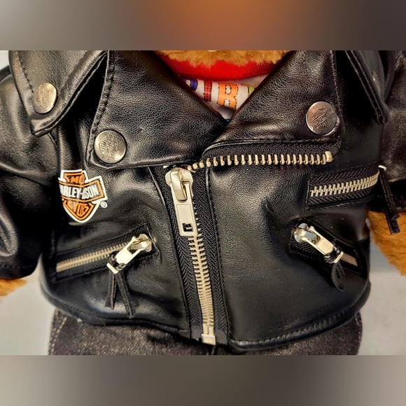 Build-a-Bear Harley Davidson Biker Bear - With Photos - Picture 4 of 8